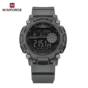 NAVIFORCE 7133 Nouvelles montres multifonctions pour hommes Bracelet en TPU <span class=keywords><strong>Affichage</strong></span> numérique Écran Montres électroniques pour garçons Sport Horloges pour hommes - Product Image 3