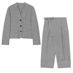 SHENZHU European <strong>and</strong> American Women's Clothing 26 New Style Mid-Waist Straight Leg <strong>Trousers</strong> with Bow Decoration 1904033 2704033 - Product Image 6