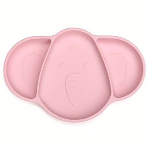 Plato de Silicona Personalizado para Bebés, Juego de Vajilla de Silicona OEM/ODM, Logotipo Personalizado, Precio de Fábrica al por Mayor, Plato para Niños Pequeños - Product Image 1