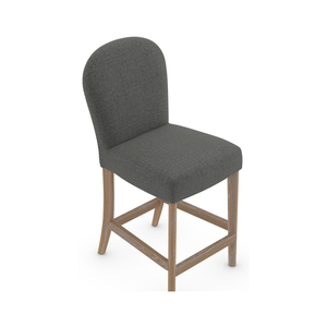 Taburete de Bar Tapizado de Alta Calidad con Patas de Madera Maciza, Diseño Ergonómico y Cómodo, Taburete de Bar Perfecto - Product Image 2