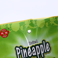 Sachet en aluminium à fond plat, emballage sous vide, fermeture à glissière, pour fruits secs, aliments secs, en-cas, noix de cajou