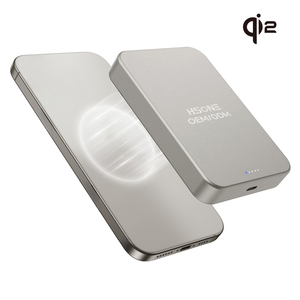 Batterie externe sans fil LS6S7 ultra-fine en alliage d'aluminium magnétique 10000mAh 15W à charge rapide avec écran lumineux portable pour téléphones et tablettes - Product Image 3