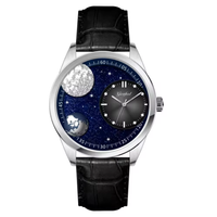 Grande montre mécanique Limunous Starry Planet SKY Moon Earth Montre unique automatique pour hommes Fabricants