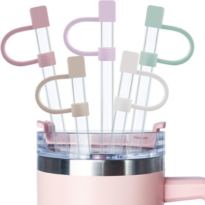 ฝาครอบหลอดซิลิโคนแบบมีสไตล์สำหรับแก้วน้ำและอุปกรณ์เครื่องดื่ม - Product Image 2