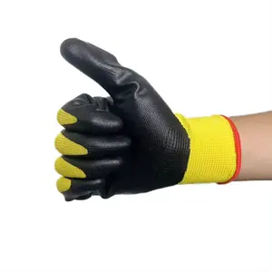 Top Best Quality Super professional coating wholesale black nitrile nitron heated work dry hands gloves safety gloves for work