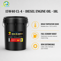 Huile synthétique OEM en stock 15W-40, huile moteur 10W40, huile moteur diesel pour engins de construction, huile moteur diesel 15W-40, 18L