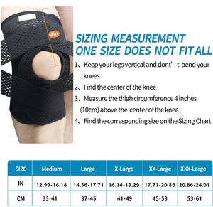 Rodillera ajustable transpirable con estabilizadores laterales, rodilleras para <span class=keywords><strong>meniscal</strong></span>, <span class=keywords><strong>desgarro</strong></span> y alivio del dolor de <span class=keywords><strong>rodilla</strong></span>, hombres y mujeres - Product Image 3