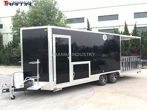 Nieuwe 7X23 Custom Ingesloten Concessie Voedsel Vending Bbq <span class=keywords><strong>Trailer</strong></span> Met Grote Veranda - Product Image 3