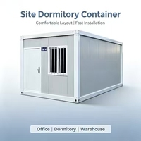 Maison conteneur modulaire en acier préfabriquée démontable de 20 pieds et 40 pieds, contemporaine et luxueuse, pour camping, hôtel, entrepôt, atelier