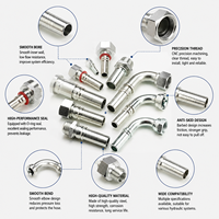Raccord de tuyau hydraulique robuste, connecteur en acier haute pression pour équipement hydraulique et usage industriel