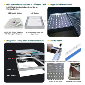 แถบไฟ LED สีขาวแบบคู่สำหรับกล่องไฟ24V ไฟ LED 3030 RGB CCT - Product Image 5