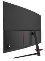 Moniteur PC LCD incurvé de 23.8 pouces avec taux de rafraîchissement de 75Hz et interface DP de résolution FHD pour ordinateur de bureau