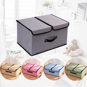 กล่องเก็บของผ้าไม่ทอแบบพับได้สำหรับเสื้อผ้า กล่องจัดระเบียบเก็บของ - Product Image 6