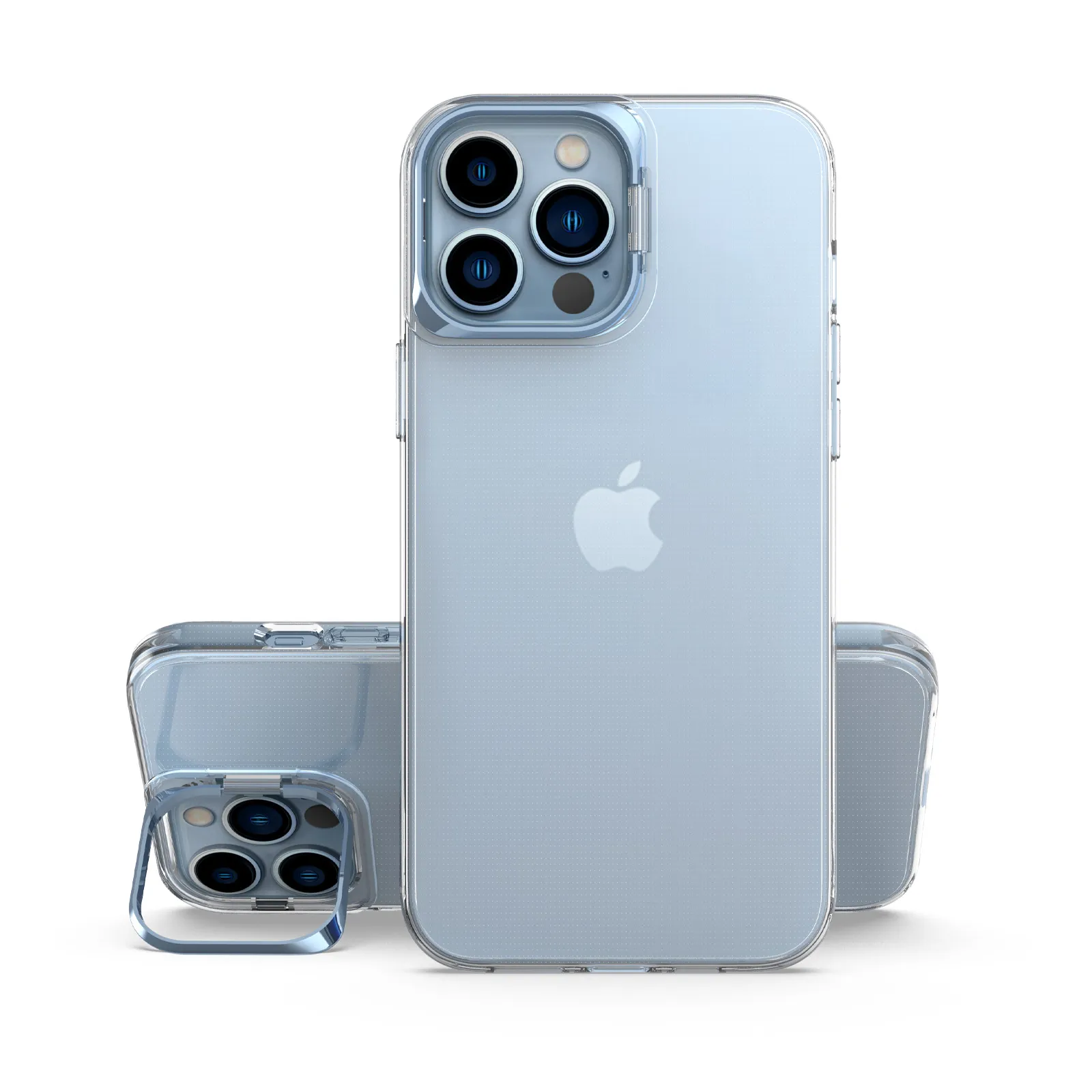 Soft TPU 4 conner shockproof case multi-function phone camera lens protection metal kickstand case for iPhone 11 12 13