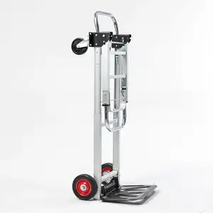 Chariot à bagages pliable Uni-silencieux 2 en 1 en aluminium utilitaire 90kg FHT90A