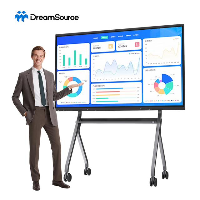 Professional 55 Inch Interactive Flat Panel for Office Collaboration Board with 4800w Pixels