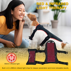Faja Terapéutica Ajustable de Luz Roja para Patas de Perro, Almohadilla Térmica Infrarroja de Tela Suave Reutilizable para Recuperación Postquirúrgica y Articulaciones, Uso en Exteriores - Product Image 3