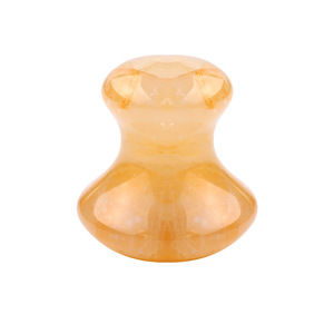 Amatista opalita en forma de seta Gua Sha, citrino de Jade, punto azul blanco, jaspe de cuarzo transparente, masaje de setas de Jade - Product Image 3