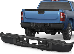 2014-2018 per Chevrolet Chevy Silverado per GMC Sierra 1500 Pickup paraurti posteriore in acciaio paraurti completi senza sensore di parcheggio Hol - Product Image 2