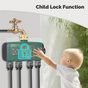 Digital Water <strong>Timer</strong> Irrigation <strong>Automatic</strong> Watering <strong>Controller</strong> Timed Watering Device Garden 4 Outlets Intelligent <strong>Timer</strong> - Product Image 4