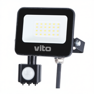 Vito 20W 2000Lm PIR <b>Sensor</b> Outdoor <b>LED</b> Floodlight Cold <b>Light</b> 6000K IP65 - Product Image 3