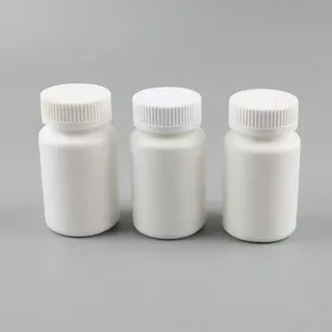 Logo personnalisé blanc HDPE 120ml 4oz HDPE bouteille de pilule Capsule de médicament bouteille de supplément bouteille de qualité alimentaire pot bouteille résistante aux enfants