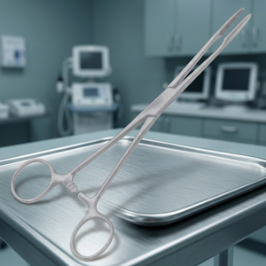 Pinzas de Gross Maier Curvas con Trinquete para Sujeción de Instrumentos Quirúrgicos para Uso en Quirófano - Product Image 3