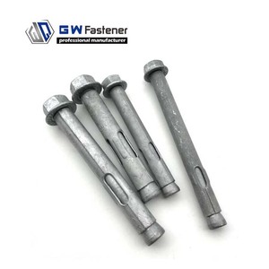 Bulloni Dynabolts M6 M8 M10 M12 M16 Zincati a Caldo con Dado e Rondella, Ancoraggi a Manicotto in Acciaio al Carbonio <span class=keywords><strong>per</strong></span> Applicazioni su Calcestruzzo - Product Image 1