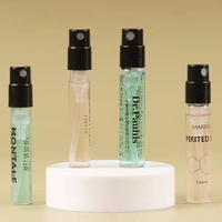 Flacons Vaporisateurs d'Échantillon de Parfum Noirs Mini 1.5ml 2ml 3ml avec Impression de Logo Personnalisé