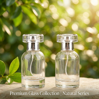 Flacons de parfum en verre de 30 ml avec vaporisateur diffuseur, rechargeables, bouchon à vis en aluminium, pour huiles essentielles et parfums – En stock