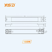 Alimentation LED à Tension Constante Linéaire 12V 24V 48V 100W 150W 200W pour Bande Lumineuse Fine, Boîtier Lumineux, Tube LED, Driver LED