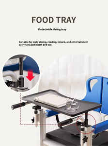 Sedia WC Mobile per Riabilitazione MSMT, Sedia a Rotelle Idraulica/Manuale per Trasferimento Pazienti, Sollevatore da Bagno per Uso Ospedaliero - Product Image 6