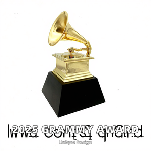 2025 Trofeos <span class=keywords><strong>Grammy</strong></span> personalizados <span class=keywords><strong>Premios</strong></span> Crystal Honor Metal con música UV y técnica plateada de serigrafía - Product Image 2