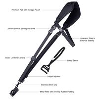 Sangle d'épaule professionnelle pour appareil photo avec stabilisateur sous le bras, anti-oscillation, rembourrée, pour appareils photo reflex numériques