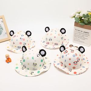 Sombrero de <span class=keywords><strong>Pescador</strong></span> para Niños, Diseño de Dibujos Animados, Estampado a Rayas, Amplio, para Niños y Niñas, Protección Solar para Exteriores, Transpirable y Resistente al Viento - Product Image 4
