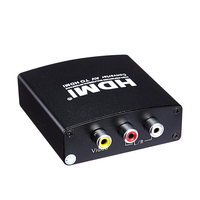 Convertidor de Audio y Video Xput AV a HDMI con Decodificador Digital 3D Integrado, Adaptador AV a HDMI+Audio, Conversión de Señal Estable para STB DVD