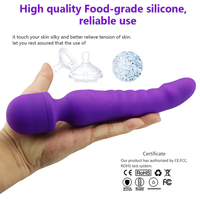 Meilleure Vente : Vibrateur Anal Portable Double Embout, 10 Modes de Vibration, Baguette AV, Jouet Sexuel Violet pour Point G et Prostate
