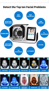 Máquina de Análisis de Piel Multilingüe M6 con Prueba Rápida de 20 Segundos – Equipo de Cuidado de la Piel con Informe de Diagnóstico por IA en 17 Idiomas - Product Image 4