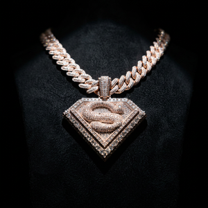 Collar Cubano de Plata 925 con Cadena de Baguette Plana de Moissanita Helada Estilo Hip Hop, Engaste de Canal, Chapado en Oro, Certificado GRA, Unisex, Geométrico - Product Image 5