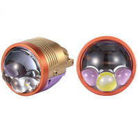 Projecteurs antibrouillard LED universels 3 pouces trois couleurs 120W Bi LED 12V, feux antibrouillard/de conduite laser LED pour Honda Toyota Nissan