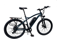 Vélo électrique de montagne 36V 350W, moyeu arrière, 7 vitesses, freins à disque doubles sans balais, batterie lithium haute vitesse dissimulée, autonomie 60 km