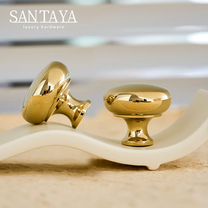 Santaya PVD Gold Brass Handles Kitchen Cabinet Pulls <strong>Bedroom</strong> Wardrobe Drawer <strong>Knobs</strong> Furniture Bronze Handle - Product Image 5