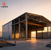 Taller de Fábrica de Estructuras de Acero Prefabricadas a Medida, Almacén Metálico Antisísmico, Resistente al Viento y a la Nieve, con Certificación CE CWB