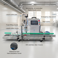 Ligne de remplissage semi-automatique sur mesure pour produits liquides de soins personnels, petite capacité 100ml-5000ml, équipement de remplissage réglable