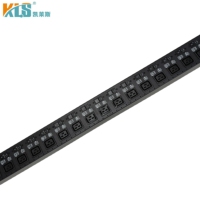 PDU de Servidor Personalizada Modelo KLS 6 de 24 Puertos Trifásica de Alta Potencia 63A con Tomacorriente C19 y Distribución de Energía con Interruptor de 24 Vías