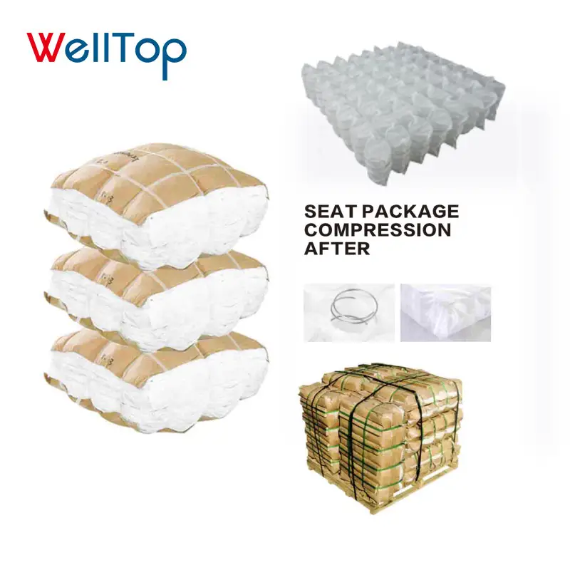 sf-004 WELLTOP Hot Selling Oem Inner Sofa Spring Pocket Unit Pocket Spring for Sofa Cushion