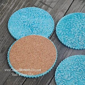 Rodillo de madera grabado con láser con diseño de corona floral, con revestimiento de aceite apto para alimentos, para galletas y arcilla, de Algis Crafts - Product Image 5