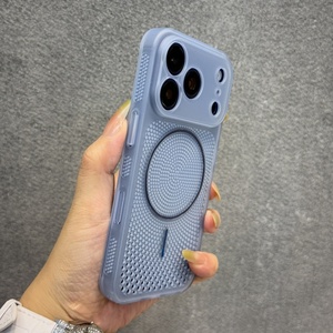 Fashion Slim <b>PC</b> Matte Heat Dissipation Magnetic Phone Case for iPhone 17 13 14 15 16 Pro Max <b>Wireless</b> Charging Protective Cover - Product Image 1