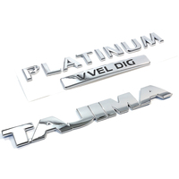 Vente en Gros Usine d'Emblèmes de Voiture Personnalisés Lettres de Voiture Logo 3D Chromé Badge Auto Étanches Emblèmes de Voiture Sur Mesure