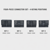 Connecteur automobile 22 broches série 90980-12B, ensemble de quatre pièces pour ToyotaLexus